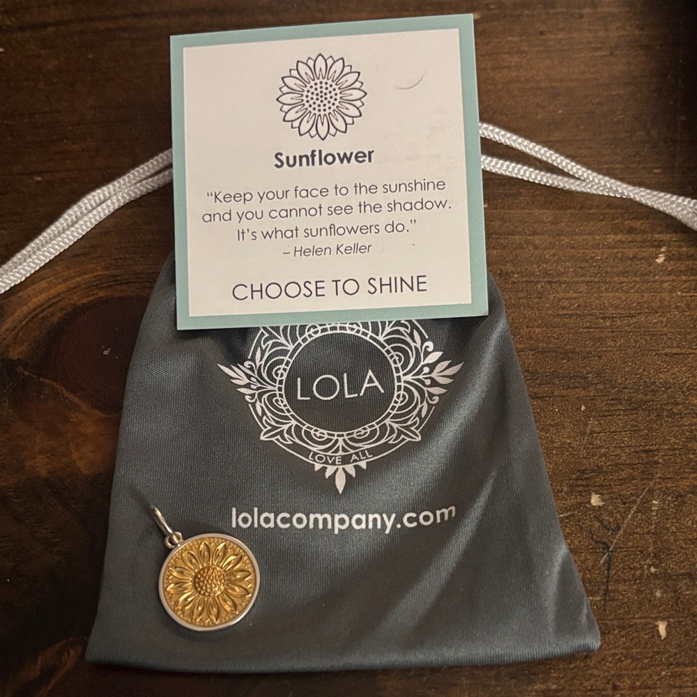 Lola & Company Sunflower charm